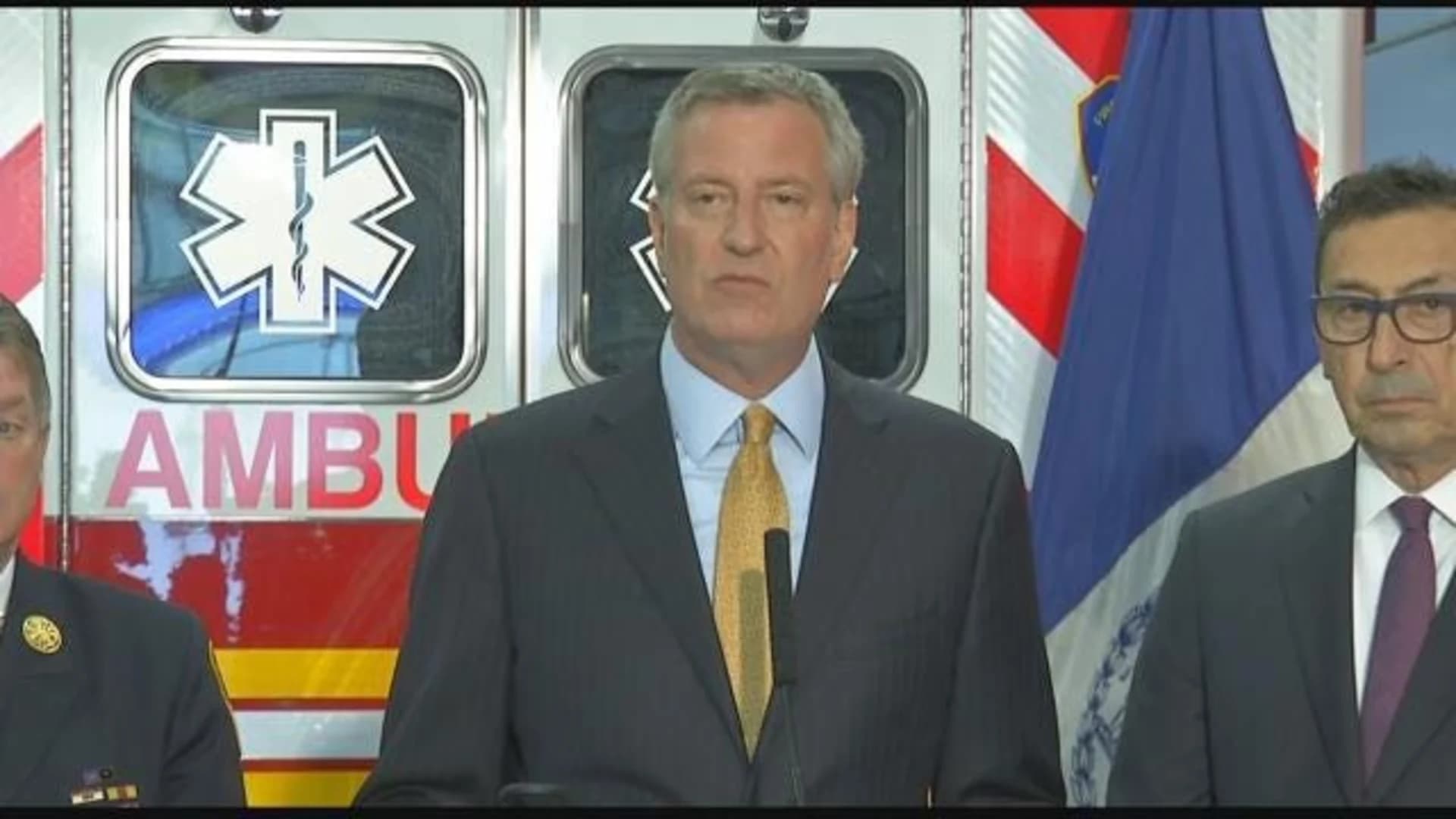 Mayor Bill de Blasio announces $30M for Bronx EMS