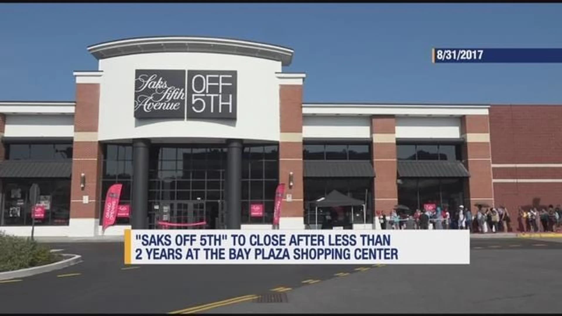 Saks Off 5th in Bay Plaza to close 2 years after grand opening