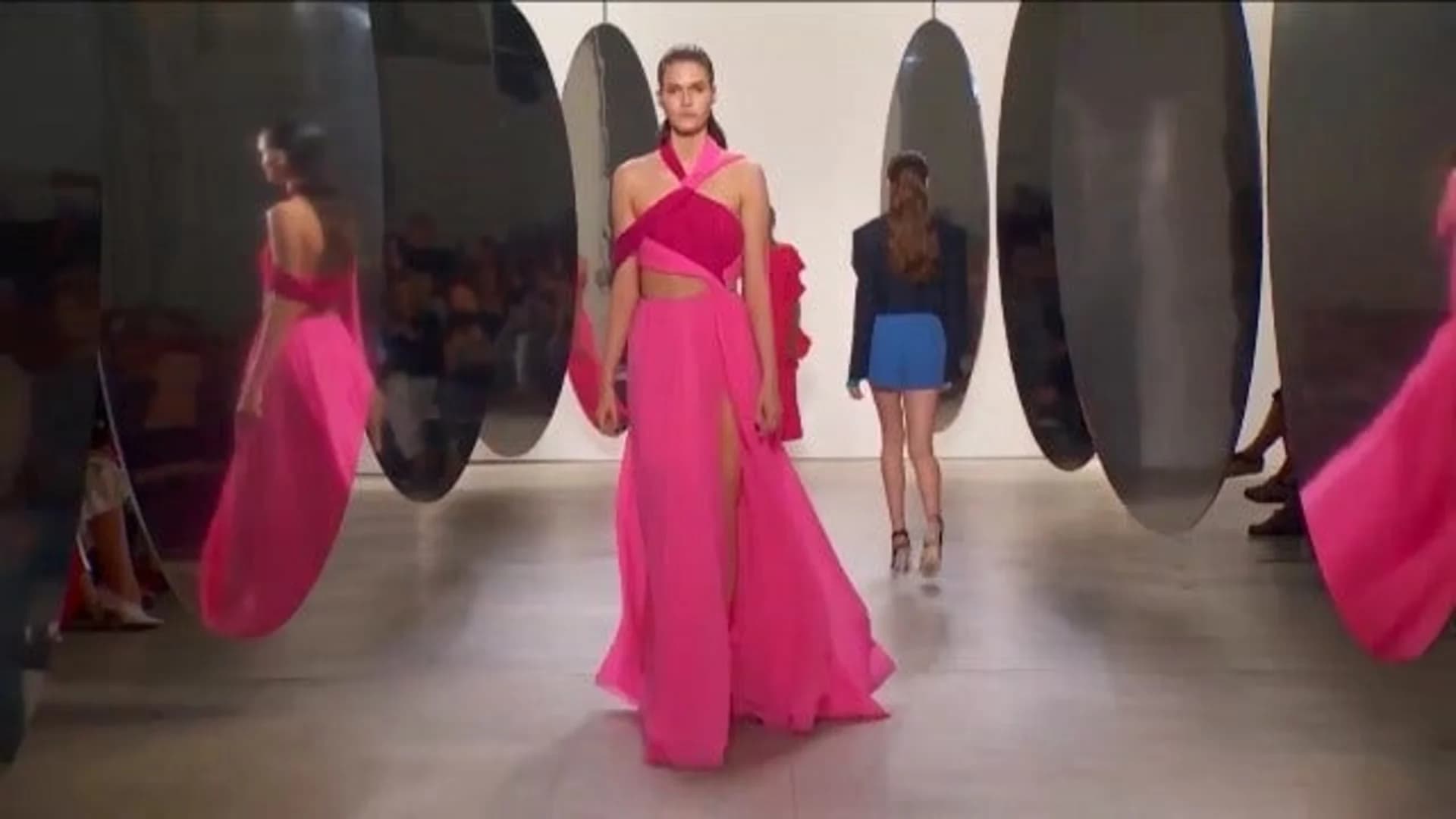 Ruffles, big prints and bold colors rule the runway at Fashion Week
