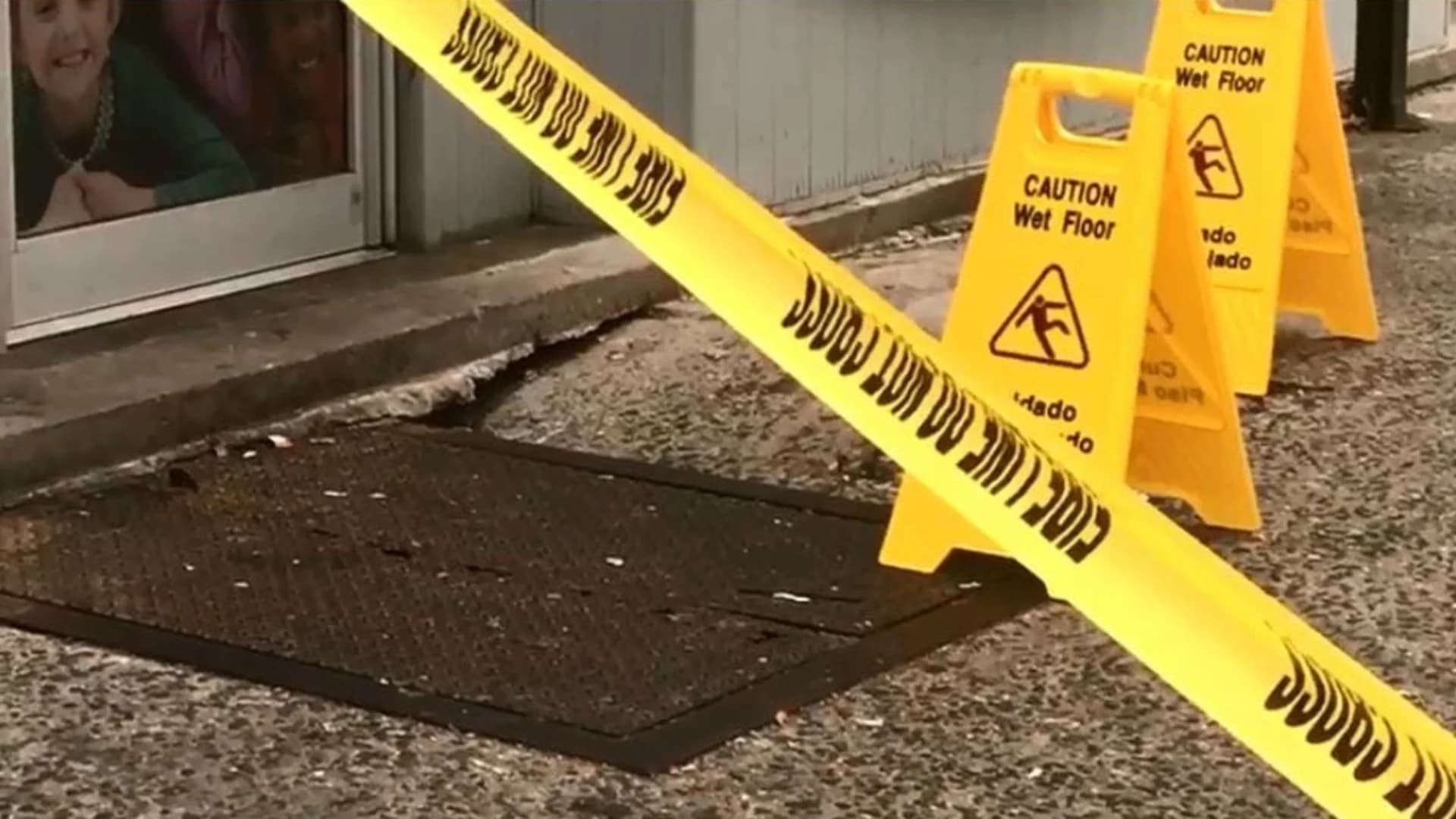 Officials: Sidewalk collapsed into day care basement