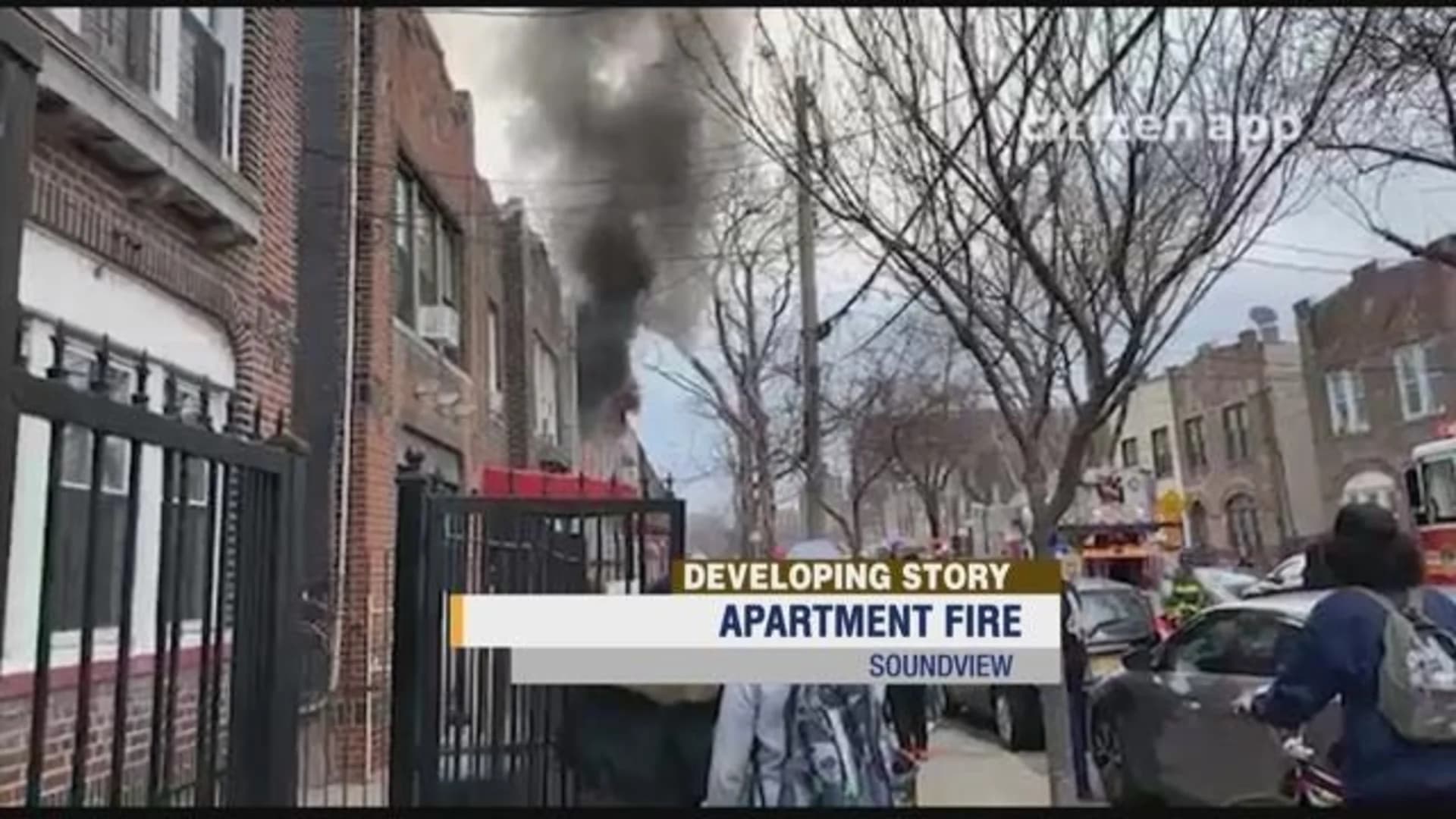 Crews battle apartment fire on Wheeler Avenue