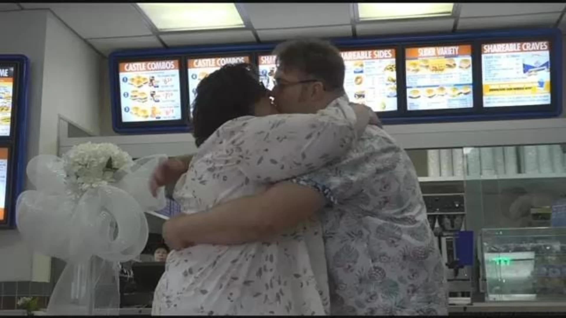 Wedding bells and burgers: Couple gets hitched at Bronx White Castle