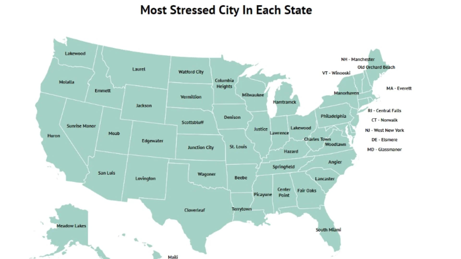 Survey says Norwalk most stressed city in CT