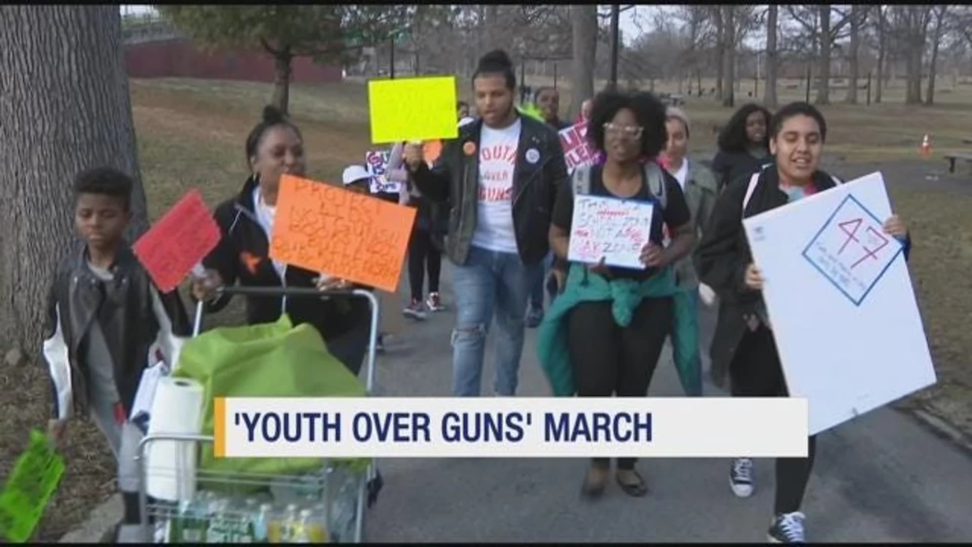 Young Bronx residents step out against gun violence in Pelham Bay