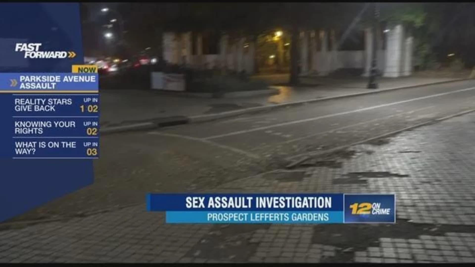 Police search for suspect in sex assault near Prospect Park