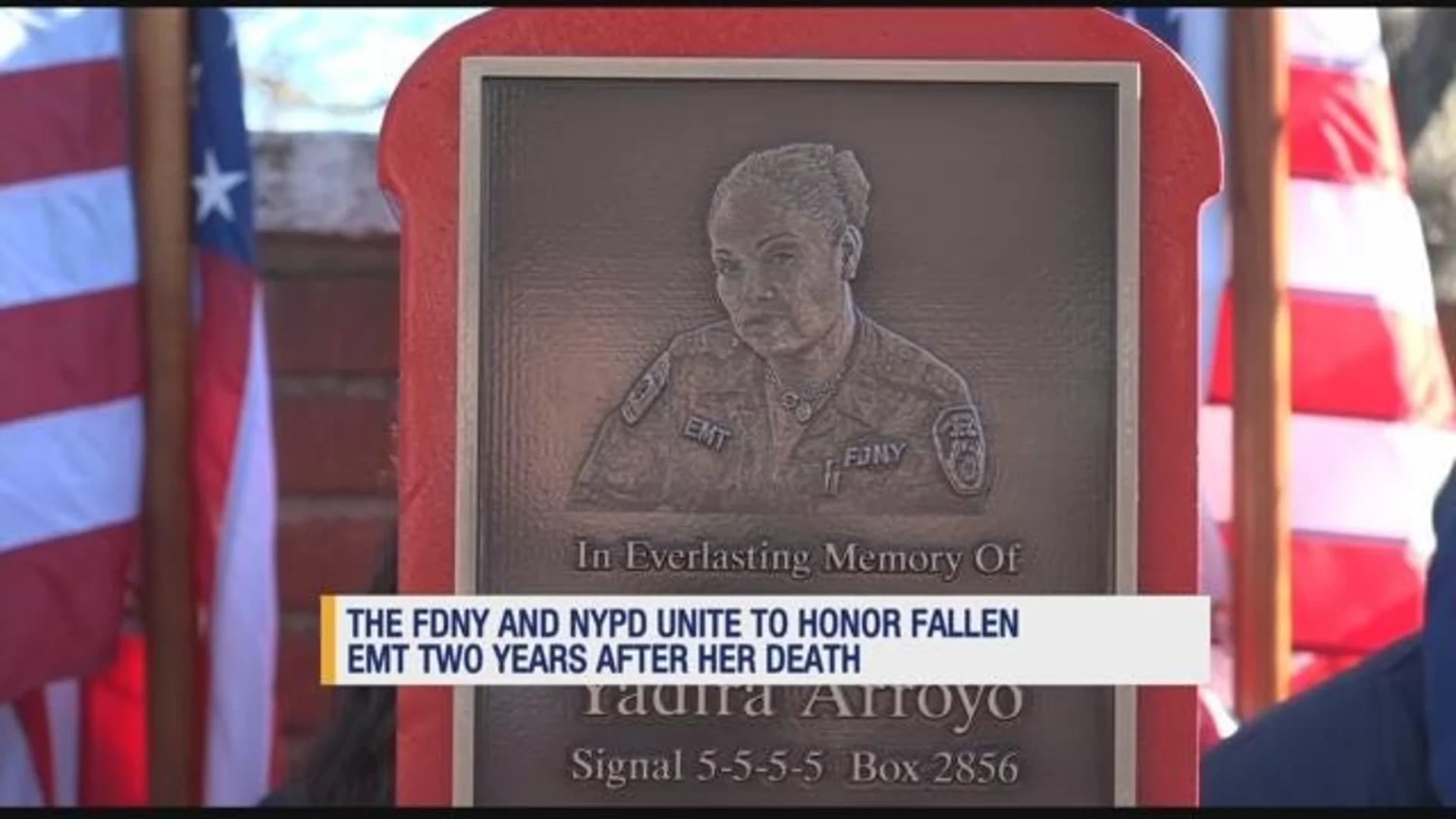 FDNY, NYPD unite for ceremony honoring fallen EMT