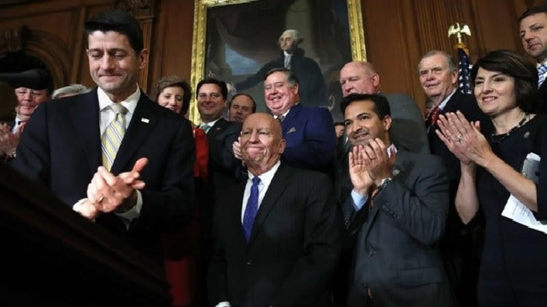 GOP closer to big win with House tax vote; Senate unclear