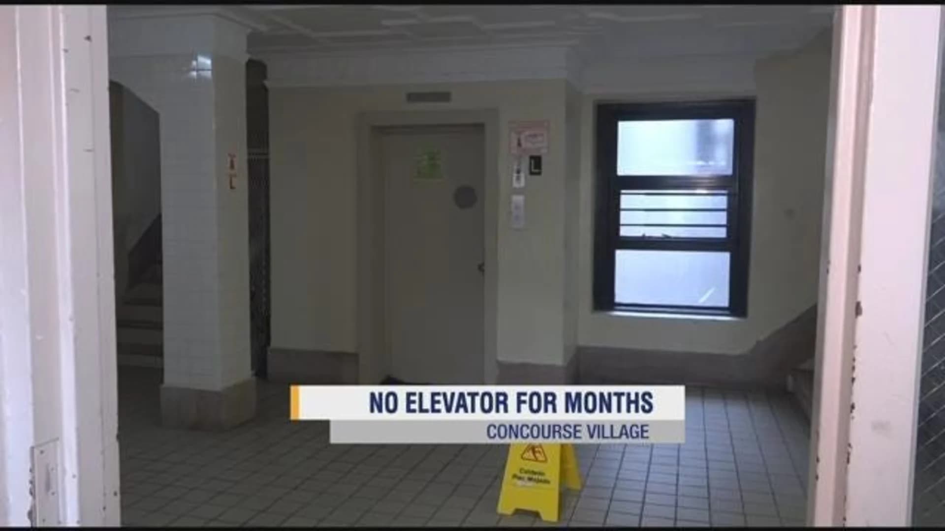'I'm a prisoner:' Tenants claim elevator service down at Concourse Village apartments