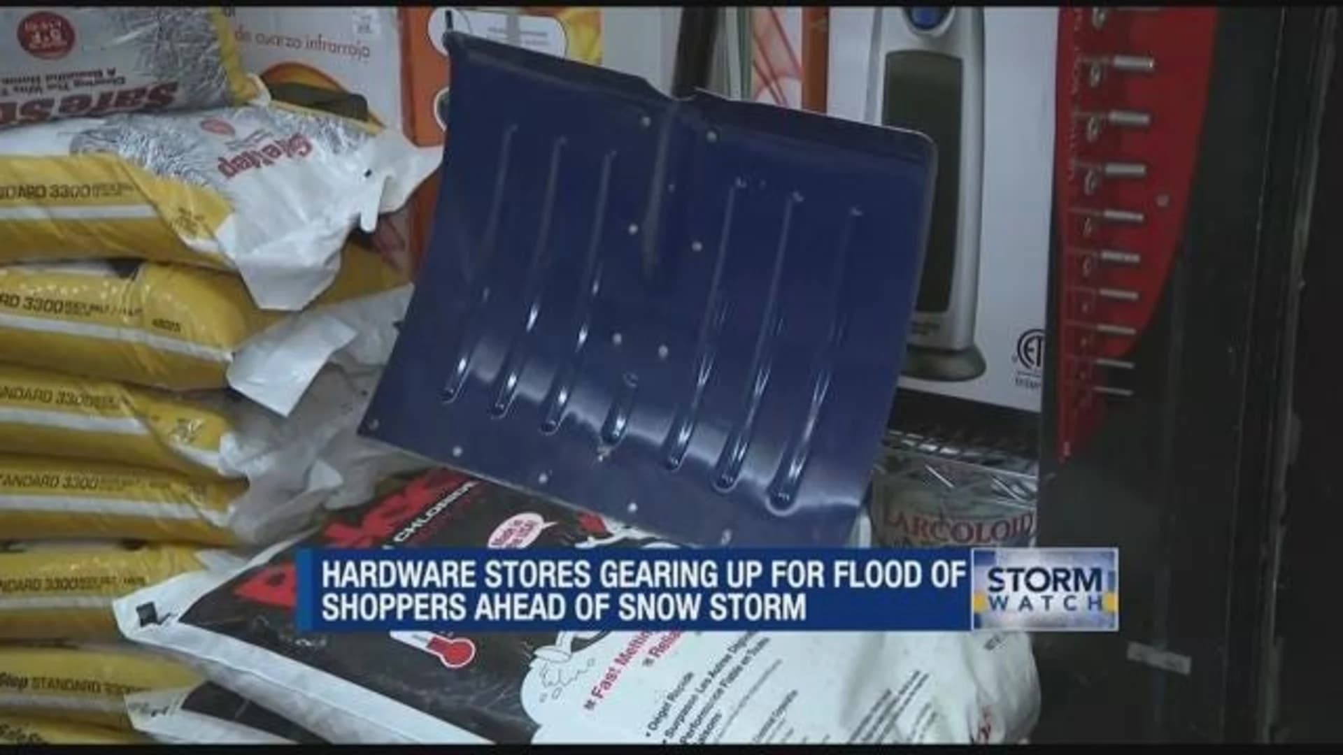 Shoppers flock to Mount Hope hardware store ahead of storm