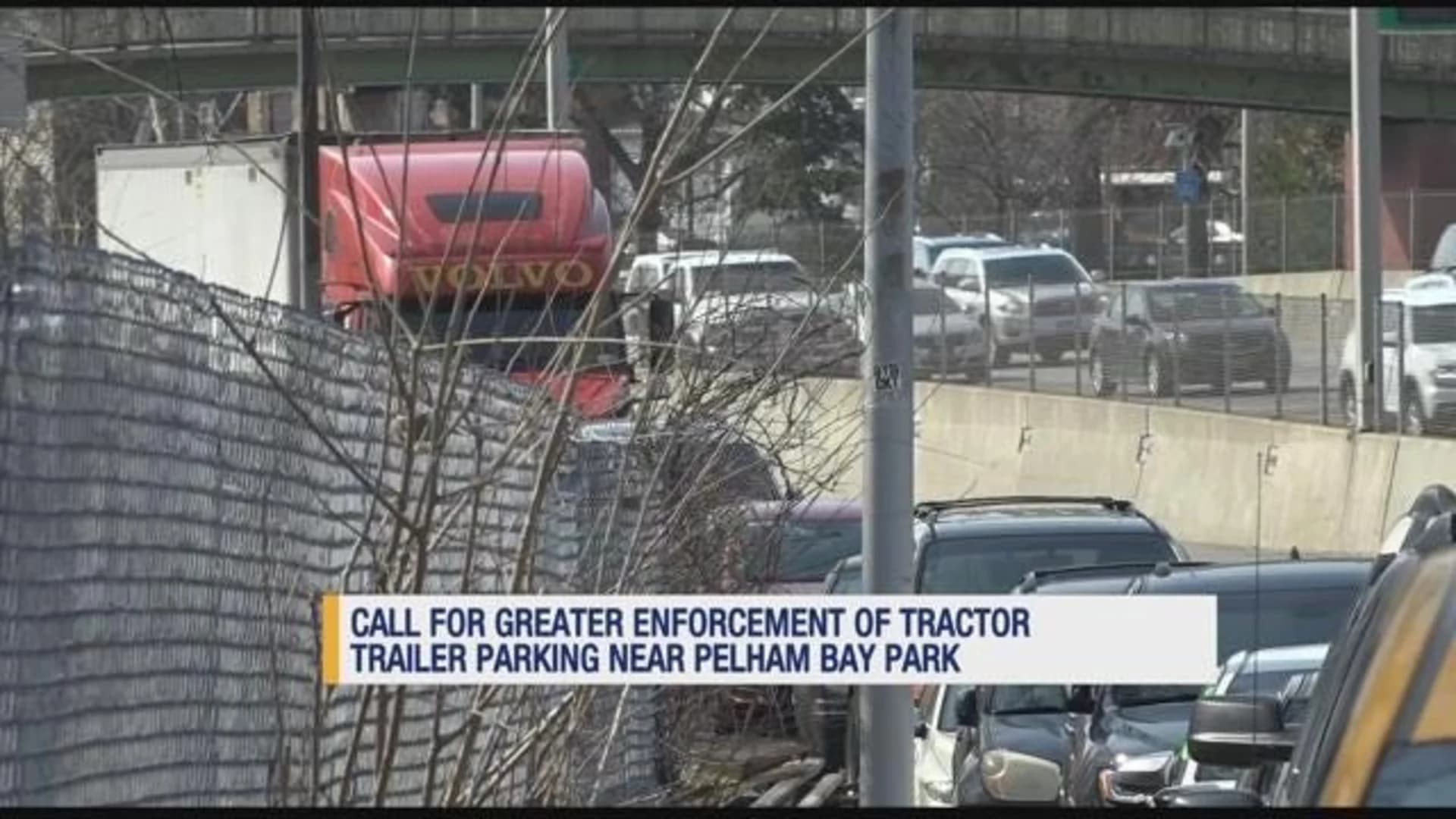 Neighbors: Tractor-trailers taking up parking in Pelham Bay Park