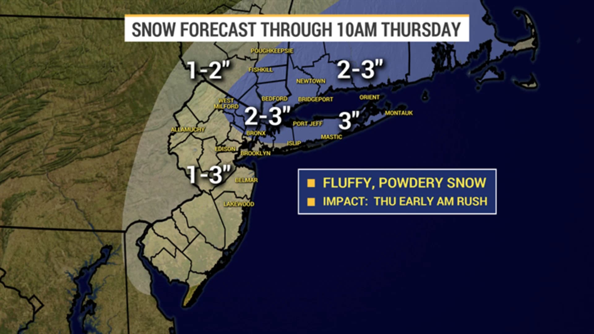 Winter weather advisory issued for NYC