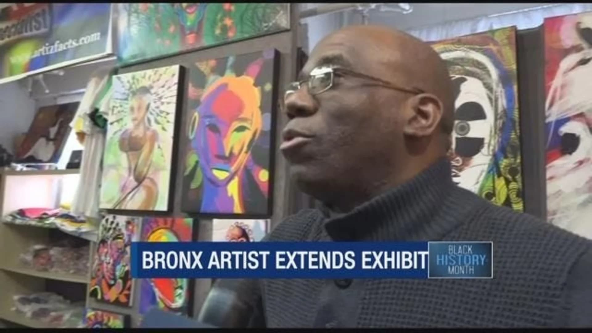 Bronx artist celebrates Black History Month with exhibit