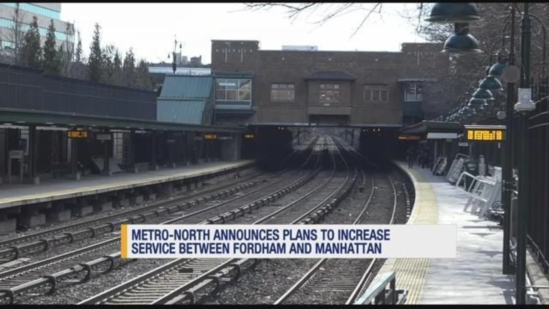 Metro-North: More trains will run between Fordham, Manhattan