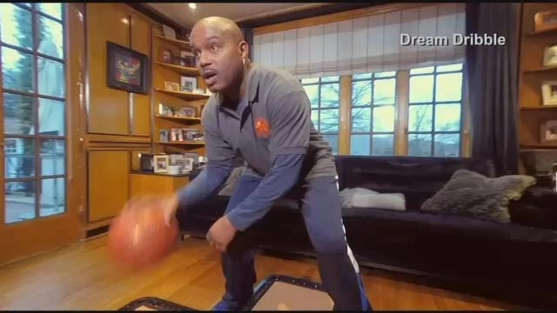 Knicks fans dream up indoor basketball training invention