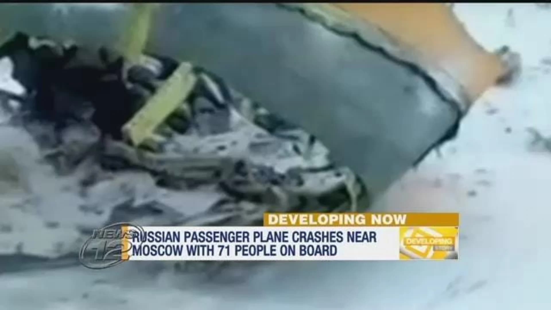 Russian airliner crashes near Moscow after takeoff; 71 dead