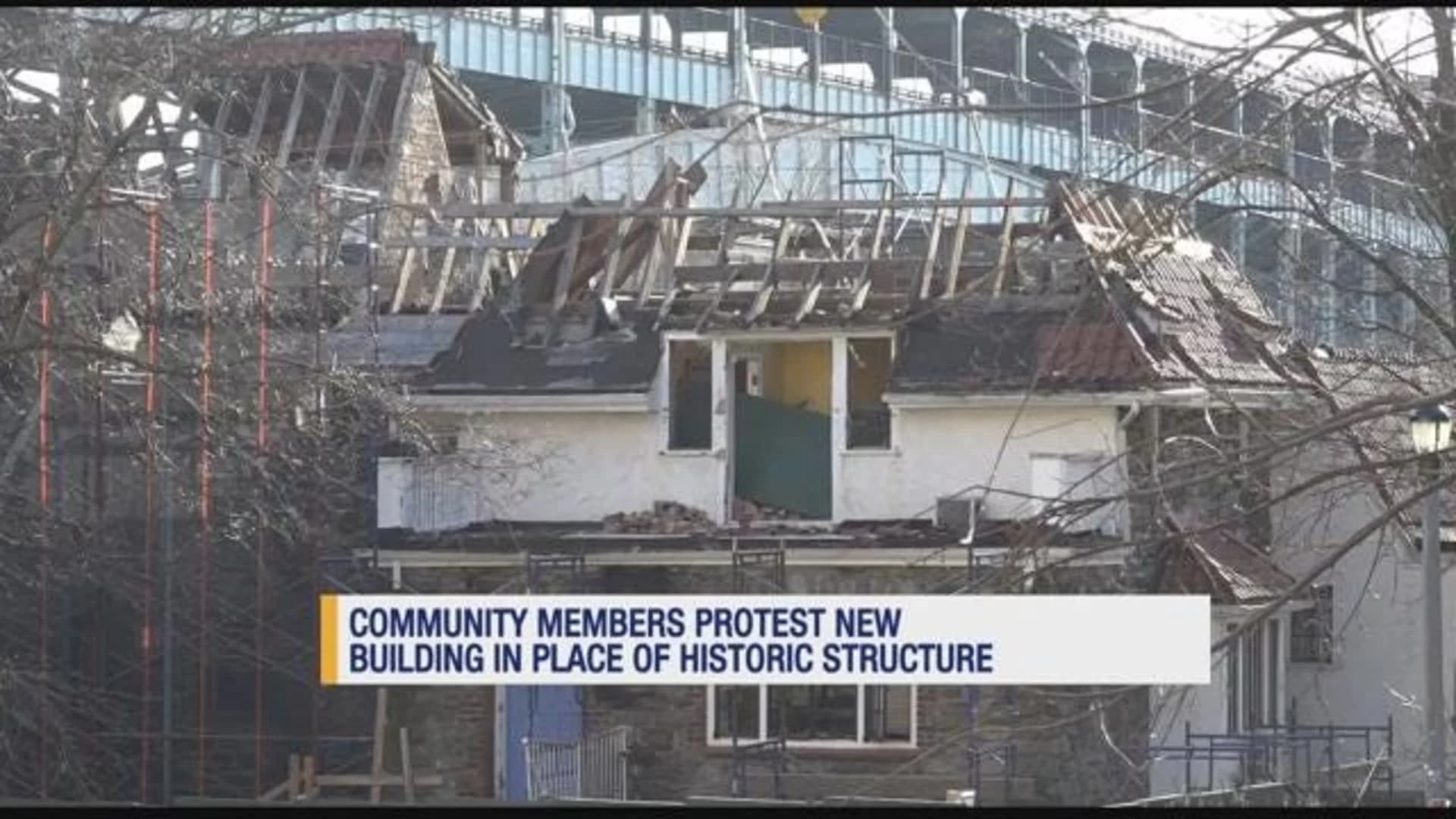 Community members rally to support historic building slated to be torn down