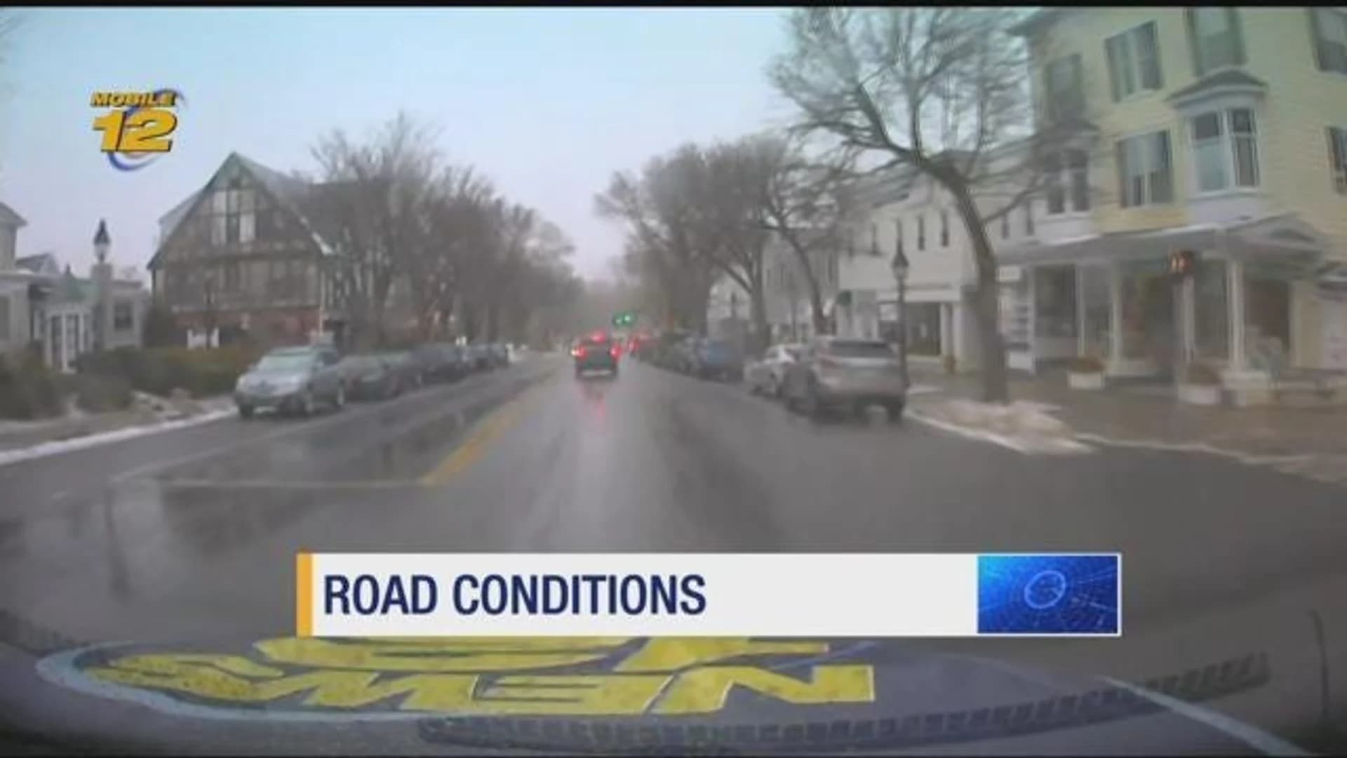 Wintry mix ends, road conditions improve