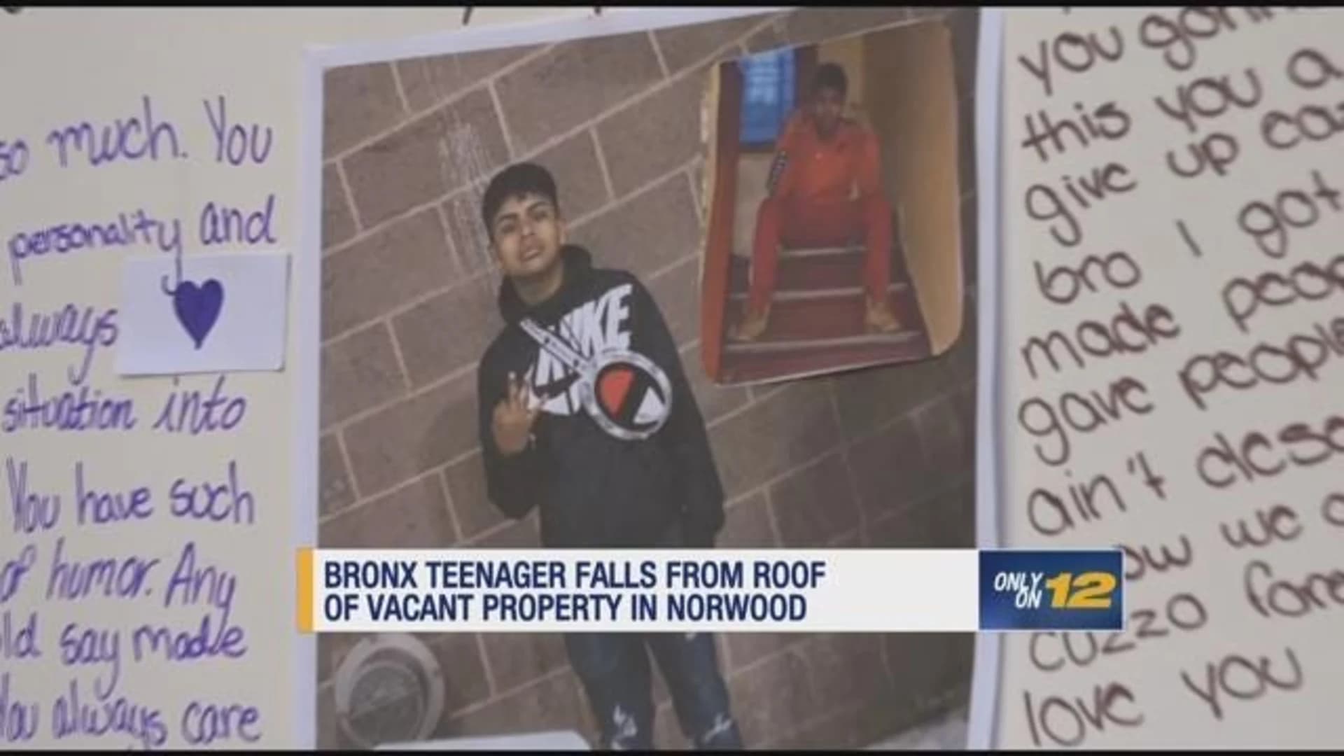 Norwood teen critical after falling from roof of vacant home