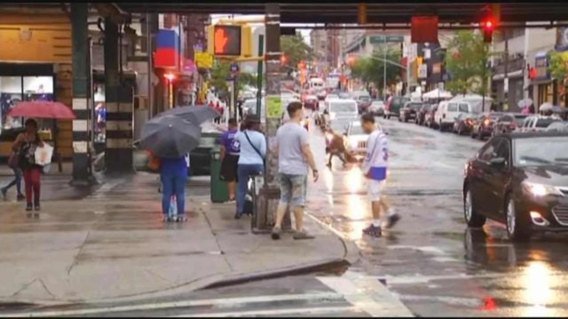 On-and-off downpours plague Bronx commuters