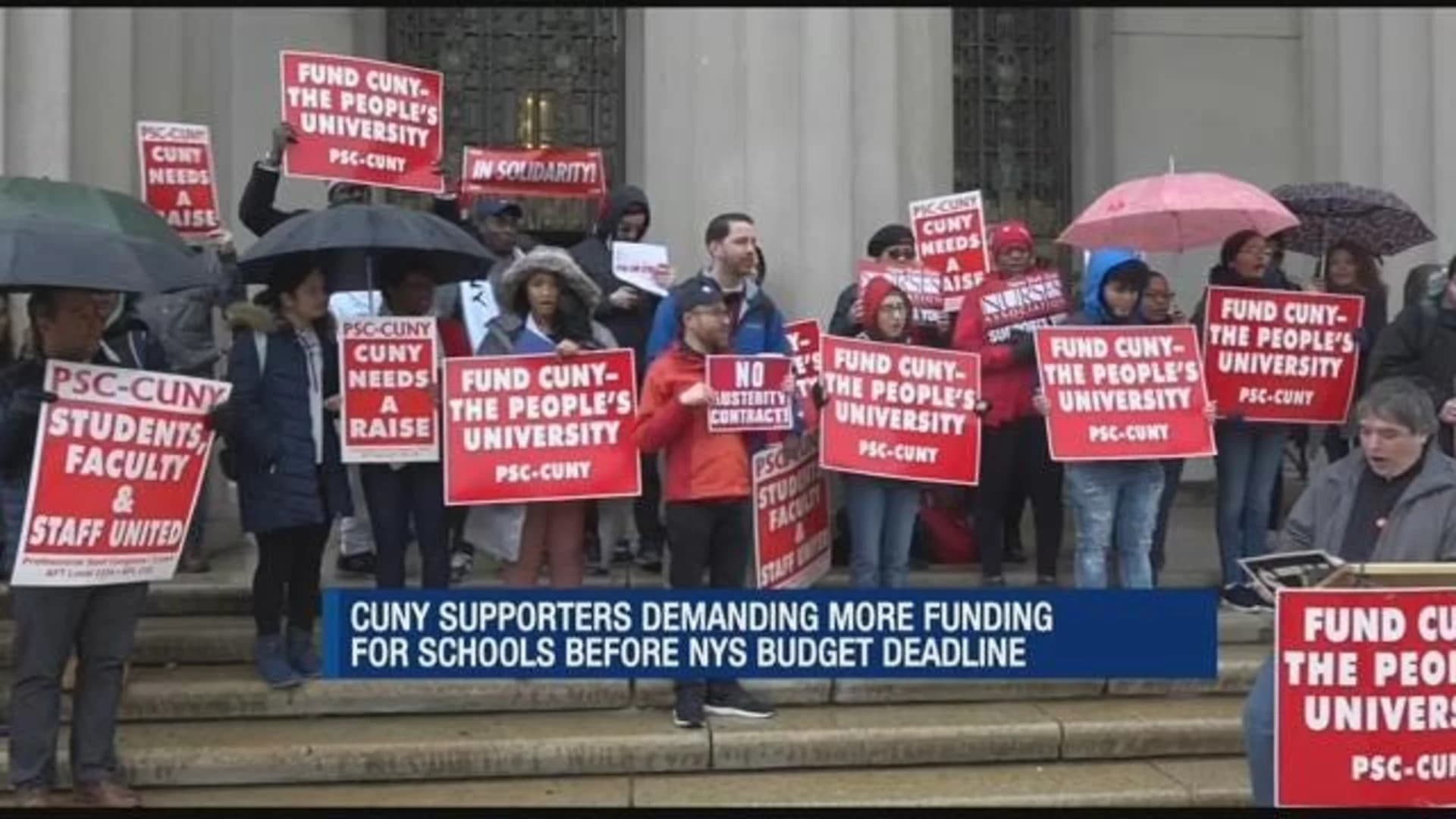 CUNY teachers hold rally for education and wage justice