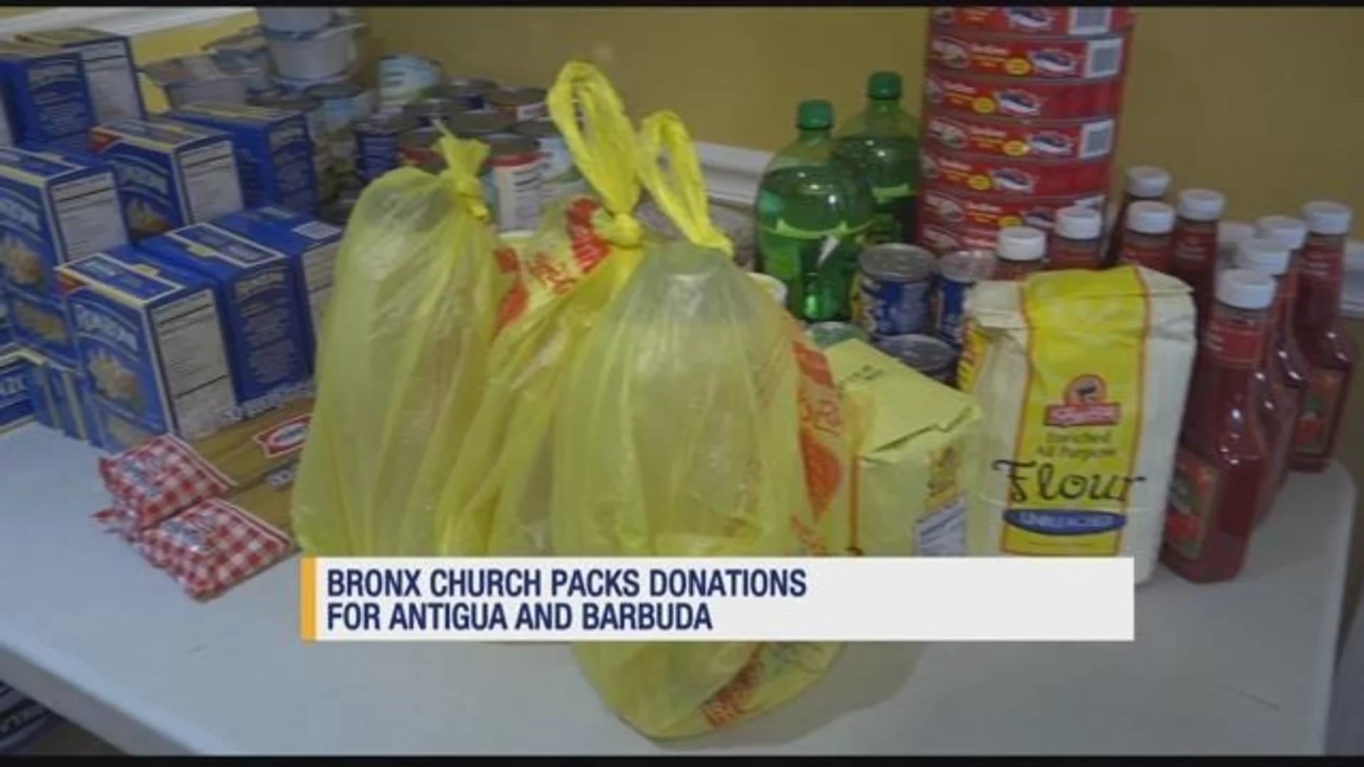 Bronx church packs donations for Antigua, Barbuda