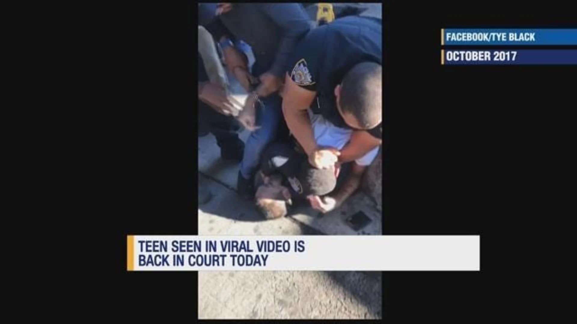 Teen in violent viral arrest video waives court appearance