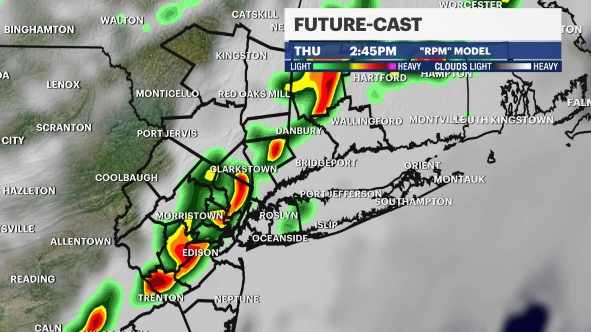 Forecast: Squall-line could bring heavy rain, flooding to NYC Thursday