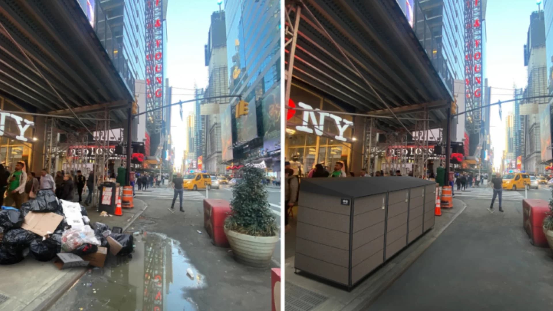 'Clean Curb' waste container expansion announced to keep garbage bags off NYC streets