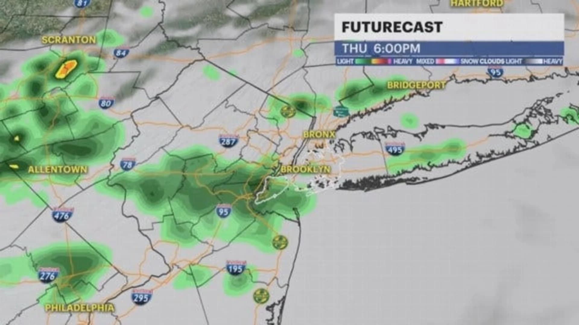 Pop-up thunderstorms across NYC could cause flash flooding