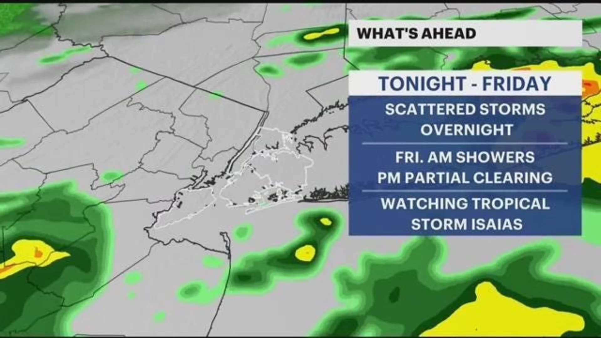 Hour-by-hour forecast: Early morning thunderstorms on the way