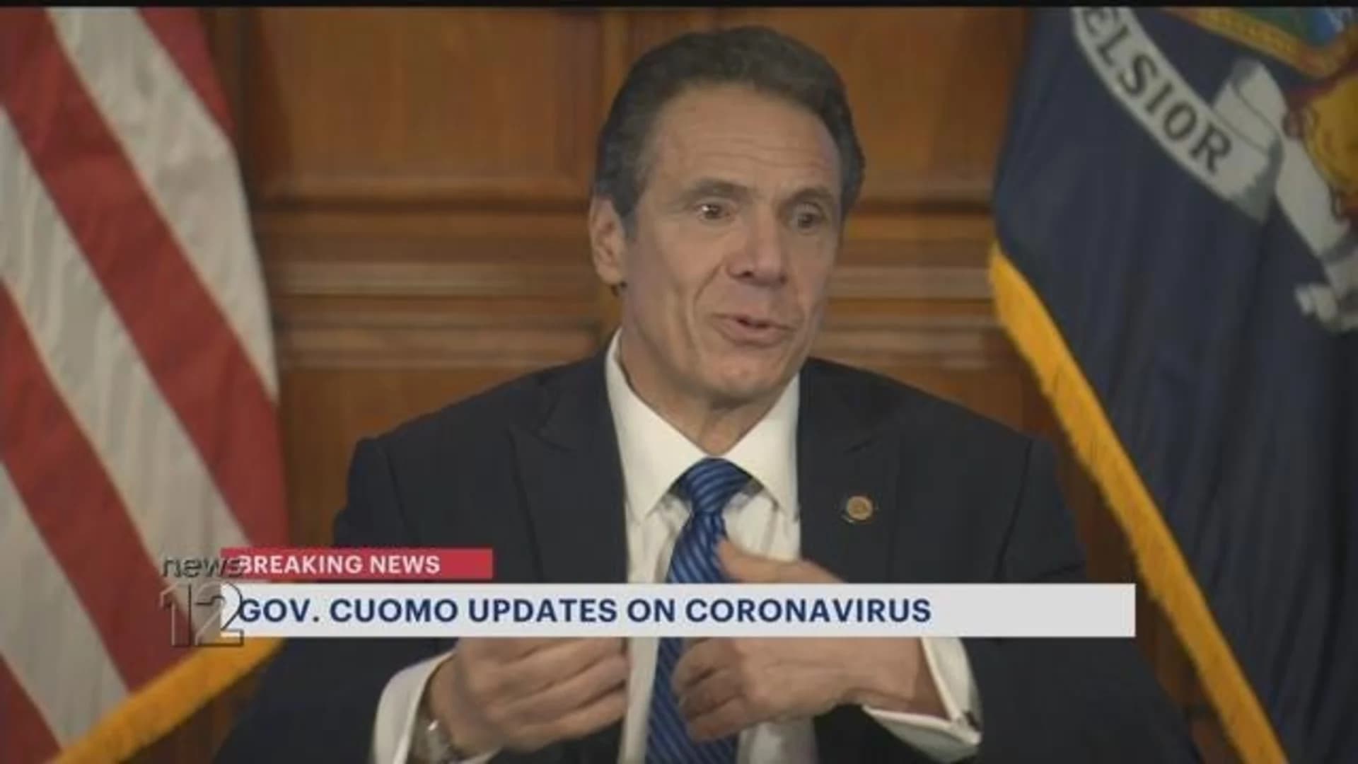 Gov. Cuomo says he won't quarrel with President Trump, who alluded to a mutiny by Democratic governors