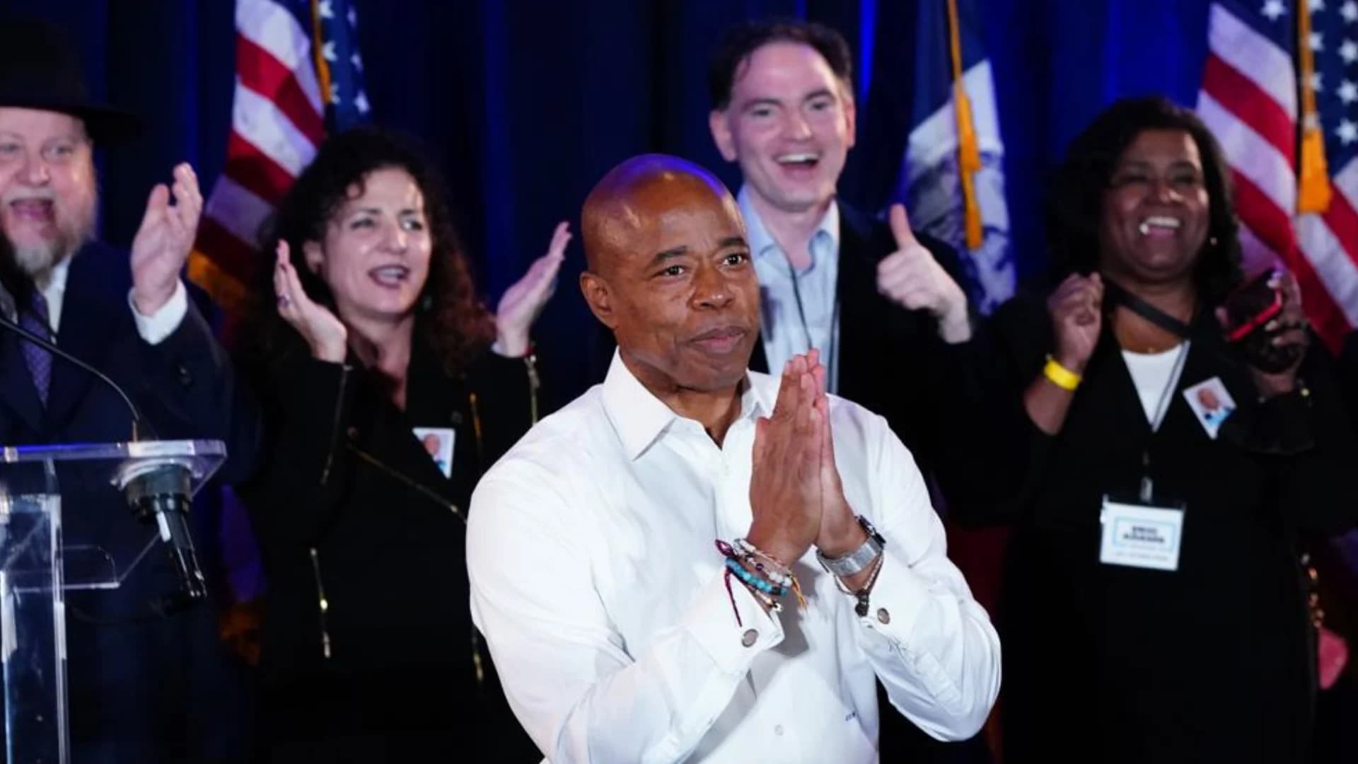 FULL SPEECH: Next NYC mayor, Eric Adams, delivers victory speech at headquarters
