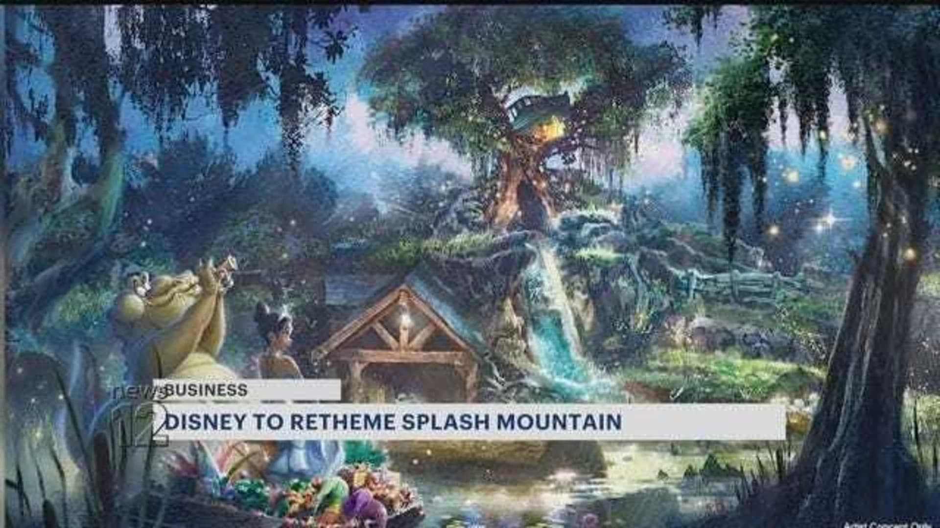 Disney's Splash Mountain to be rethemed to "Princess and the Frog"