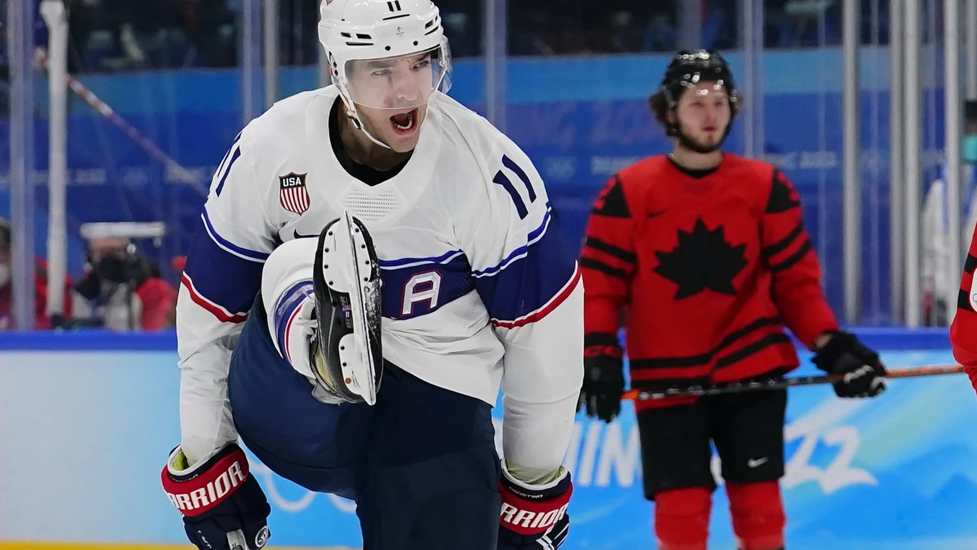 Young US hockey team beats Canada to start Olympics 2-0