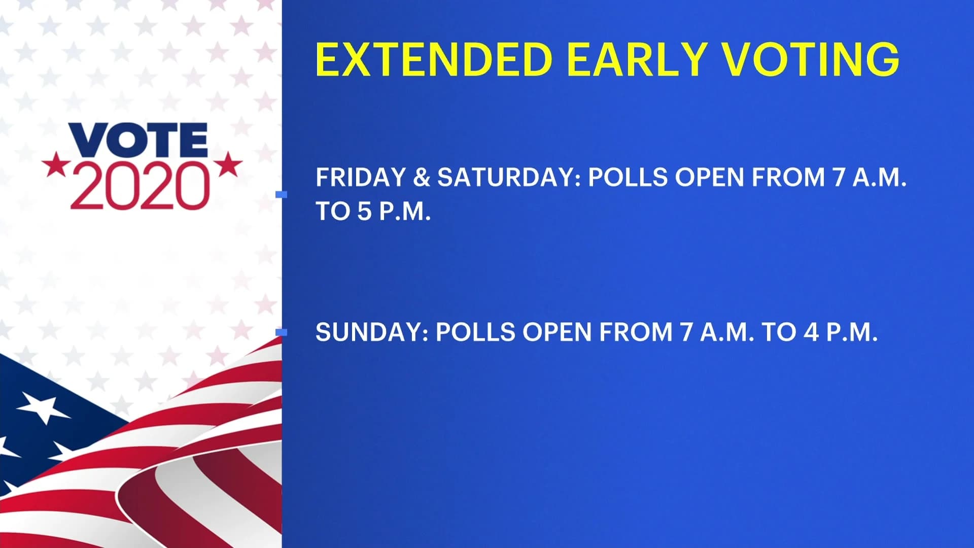 Board of Elections votes to extend early voting hours this weekend 