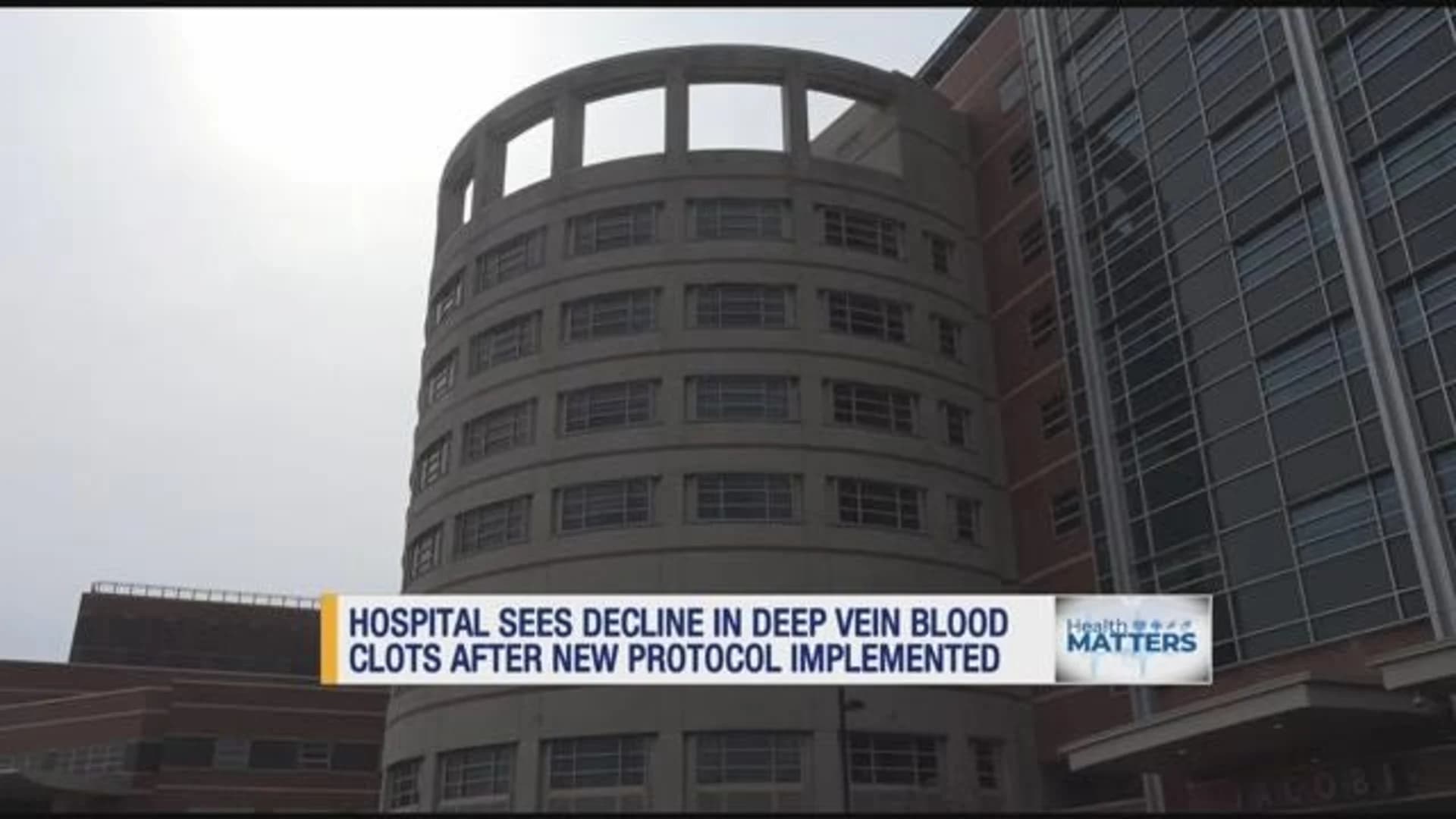 Hospital implements protocol to slash number of deep vein blood clots
