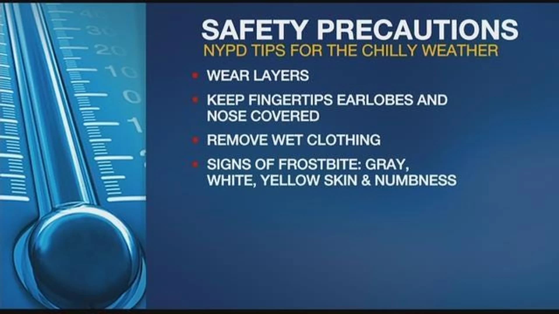 Officials advise residents to take precautions against dangerous windchill