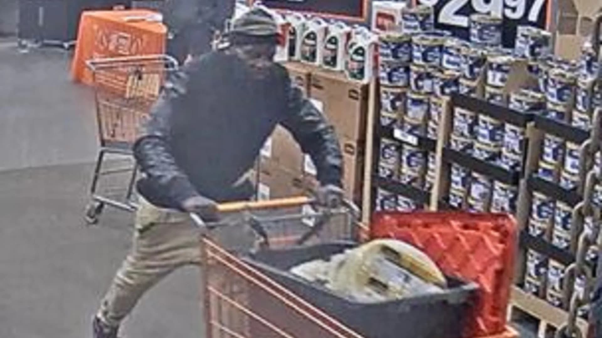 ALERT CENTER: Man sought for stealing over $1,000 in wire from Home Depot