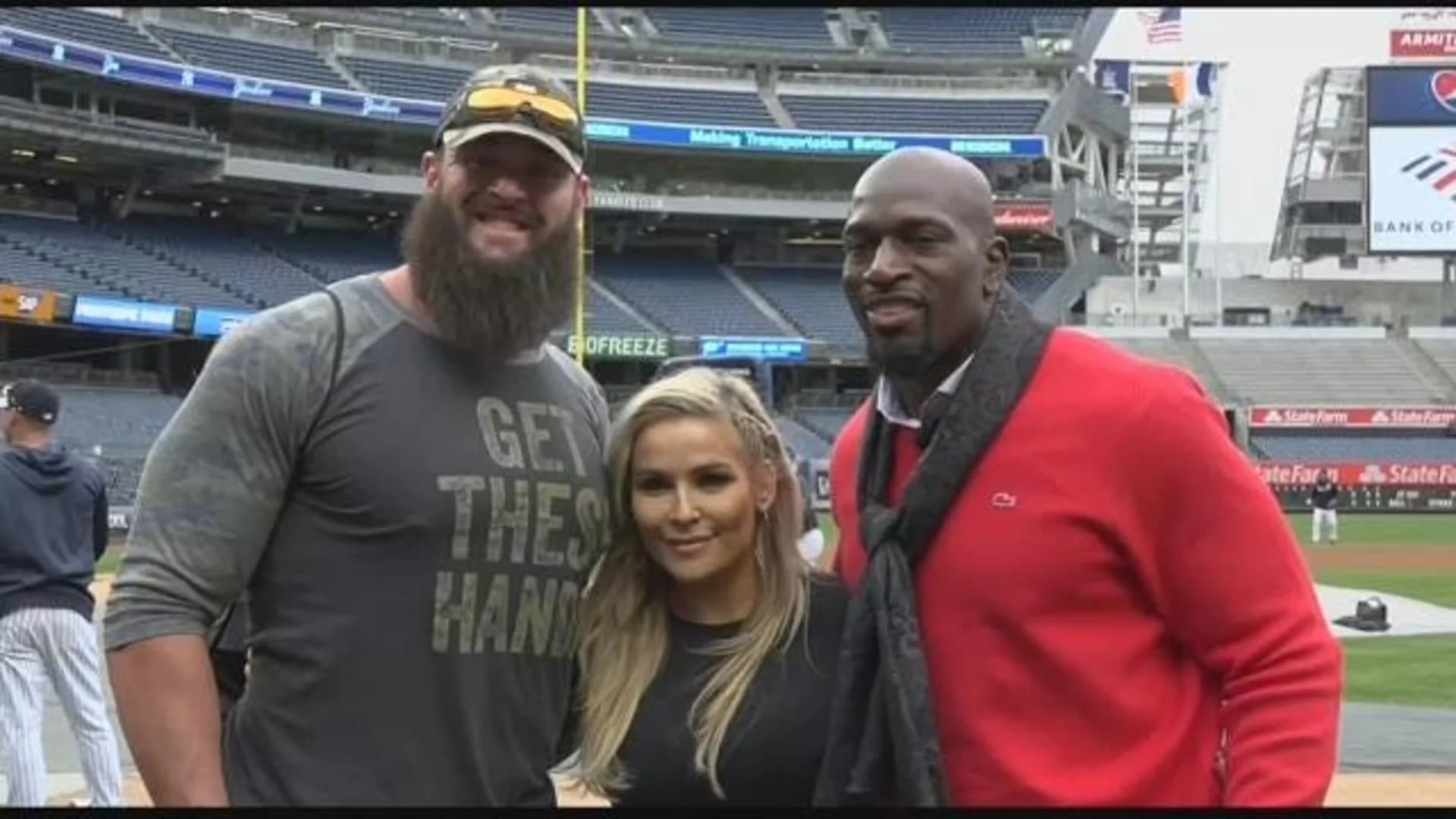 WWE Superstars visit Yankee Stadium ahead of WrestleMania 35
