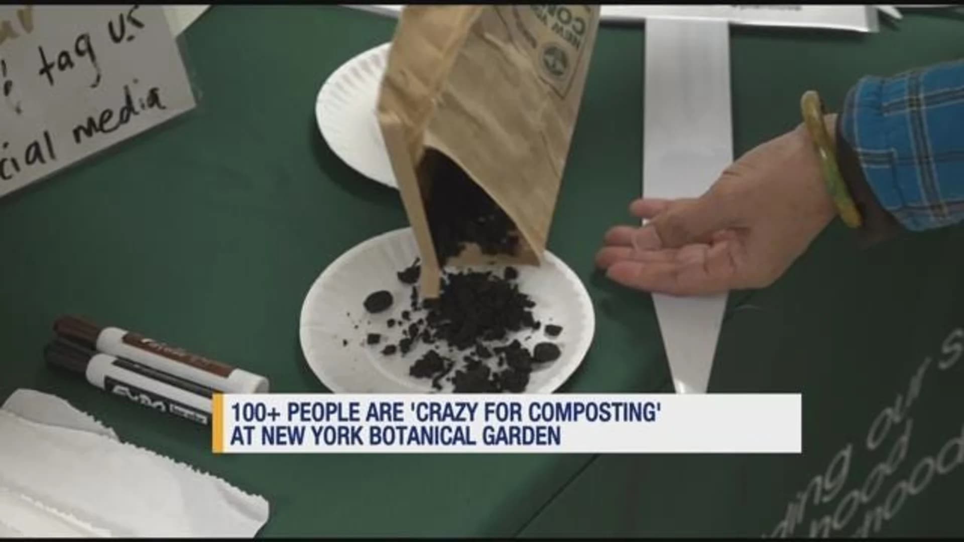 Over 100 people gather for Crazy for Composting event at NY Botanical Garden